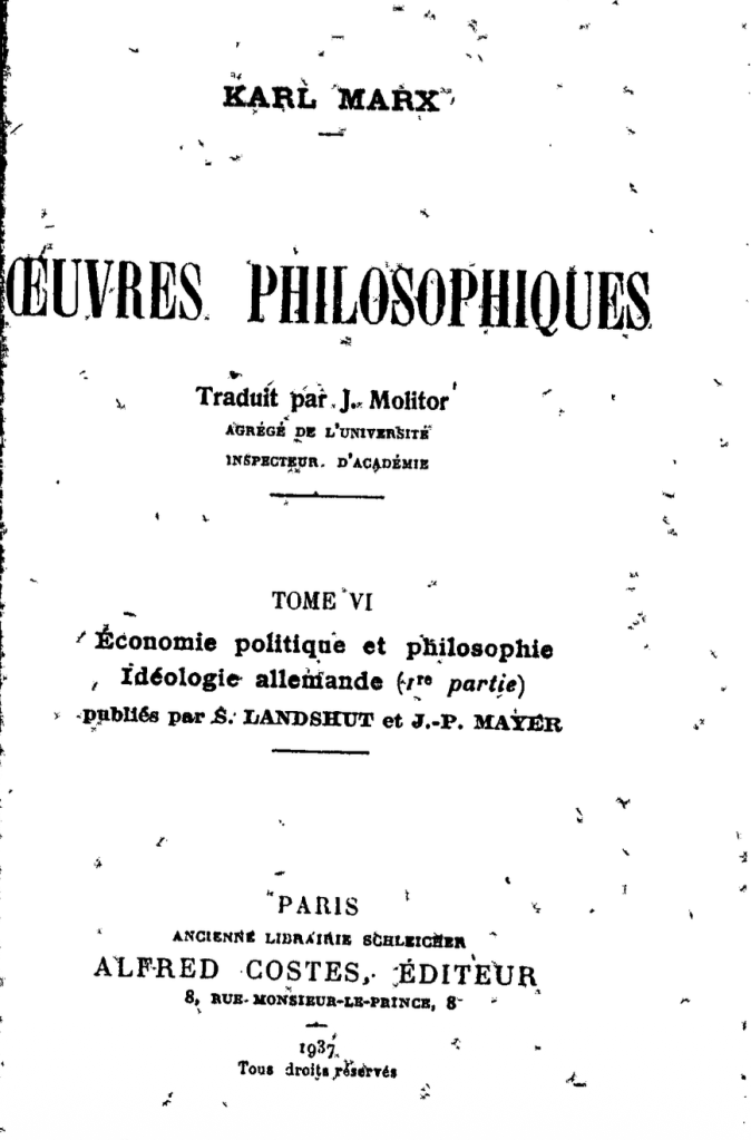 Molitor title page